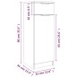 vidaXL Badezimmerschrank Braun Eiche 32x34x90 cm Holzwerkstoff vidaXL Badezimmerschrank Braun Eiche 32x34x90 cm Holzwerkstoff