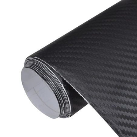vidaXL Autofolien 2 Stk. 3D Schwarz 100x150 cm