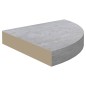vidaXL Eck-Wandregal Betongrau 35x35x3,8 cm MDF vidaXL Eck-Wandregal Betongrau 35x35x3,8 cm MDF