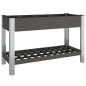 vidaXL Garten-Hochbeet mit Ablage Grau 120x50x75 cm WPC vidaXL Garten-Hochbeet mit Ablage Grau 120x50x75 cm WPC