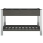 vidaXL Garten-Hochbeet mit Ablage Grau 120x50x75 cm WPC vidaXL Garten-Hochbeet mit Ablage Grau 120x50x75 cm WPC