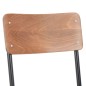 vidaXL Esszimmerstühle 4 Stk. Braun Massives Sperrholz und Stahl vidaXL Esszimmerstühle 4 Stk. Braun Massives Sperrholz und Stahl