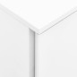 vidaXL Aktenschrank mit Rollen Weiß 39x45x60 cm Stahl vidaXL Aktenschrank mit Rollen Weiß 39x45x60 cm Stahl