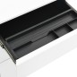 vidaXL Aktenschrank mit Rollen Weiß 39x45x60 cm Stahl vidaXL Aktenschrank mit Rollen Weiß 39x45x60 cm Stahl