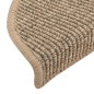 vidaXL Selbstklebende Treppenmatten 15 Stk. 56x17x3 cm Dunkelbeige vidaXL Selbstklebende Treppenmatten 15 Stk. 56x17x3 cm Dunkelbeige