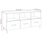vidaXL TV-Schrank Weiß 102x35x50 cm Holzwerkstoff vidaXL TV-Schrank Weiß 102x35x50 cm Holzwerkstoff