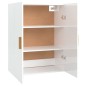 vidaXL Hängeschrank Hochglanz-Weiß 69,5x34x90 cm vidaXL Hängeschrank Hochglanz-Weiß 69,5x34x90 cm