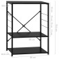 vidaXL Mikrowellenregal Schwarz 60×39,6×79,5 cm Holzwerkstoff vidaXL Mikrowellenregal Schwarz 60×39,6×79,5 cm Holzwerkstoff