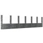 vidaXL Gabionenkorb U-Form mit 7 Säulen Eisen 740x20x200 cm vidaXL Gabionenkorb U-Form mit 7 Säulen Eisen 740x20x200 cm