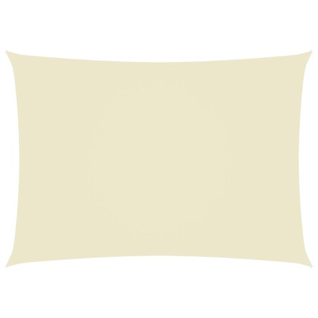 vidaXL Sonnensegel Oxford-Gewebe Rechteckig 3,5x5 m Creme