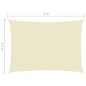vidaXL Sonnensegel Oxford-Gewebe Rechteckig 3,5x5 m Creme vidaXL Sonnensegel Oxford-Gewebe Rechteckig 3,5x5 m Creme