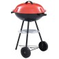 vidaXL Tragbarer XXL-Holzkohle-Kugelgrill mit Rädern 44 cm vidaXL Tragbarer XXL-Holzkohle-Kugelgrill mit Rädern 44 cm