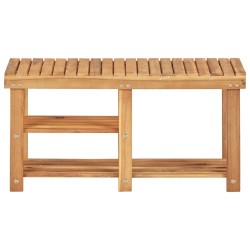 vidaXL Schuhregal 90 × 32 × 46 cm Massivholz Akazie 