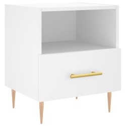 vidaXL Nachttisch Weiß 40x35x47,5 cm Holzwerkstoff