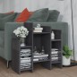 vidaXL Regalschrank Hochglanz-Grau 60x26x60 cm Holzwerkstoff vidaXL Regalschrank Hochglanz-Grau 60x26x60 cm Holzwerkstoff