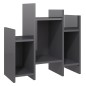 vidaXL Regalschrank Hochglanz-Grau 60x26x60 cm Holzwerkstoff vidaXL Regalschrank Hochglanz-Grau 60x26x60 cm Holzwerkstoff