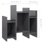 vidaXL Regalschrank Hochglanz-Grau 60x26x60 cm Holzwerkstoff vidaXL Regalschrank Hochglanz-Grau 60x26x60 cm Holzwerkstoff