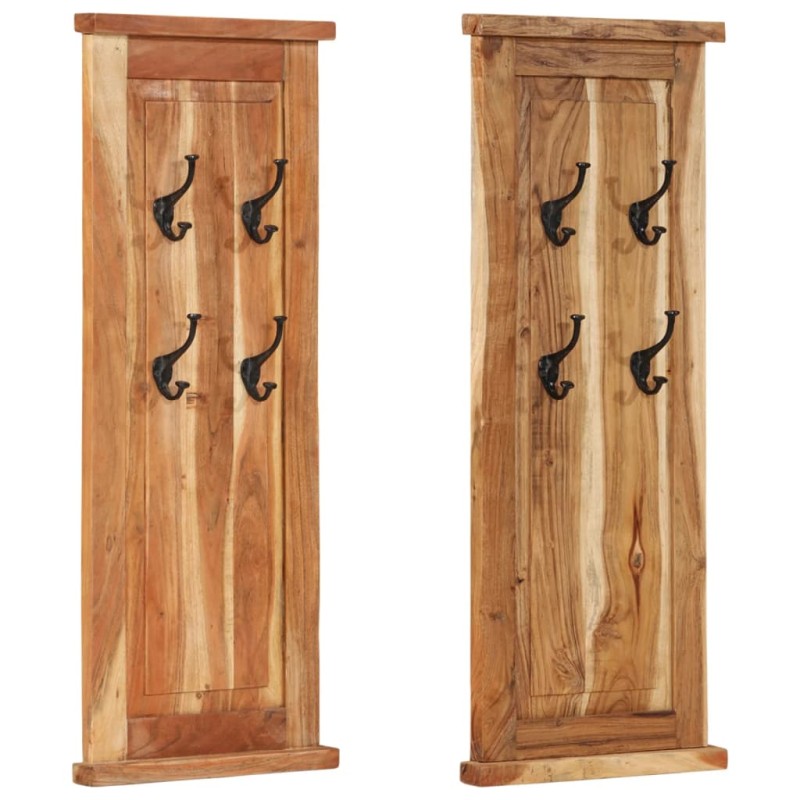vidaXL Garderoben 2 Stk. Massivholz Akazie 38x100 cm vidaXL Garderoben 2 Stk. Massivholz Akazie 38x100 cm