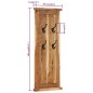 vidaXL Garderoben 2 Stk. Massivholz Akazie 38x100 cm vidaXL Garderoben 2 Stk. Massivholz Akazie 38x100 cm