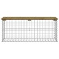 vidaXL Gartenbank aus Gabionen 103x31,5x42 cm Kiefernholz Imprägniert vidaXL Gartenbank aus Gabionen 103x31,5x42 cm Kiefernholz Imprägniert