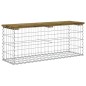 vidaXL Gartenbank aus Gabionen 103x31,5x42 cm Kiefernholz Imprägniert vidaXL Gartenbank aus Gabionen 103x31,5x42 cm Kiefernholz Imprägniert