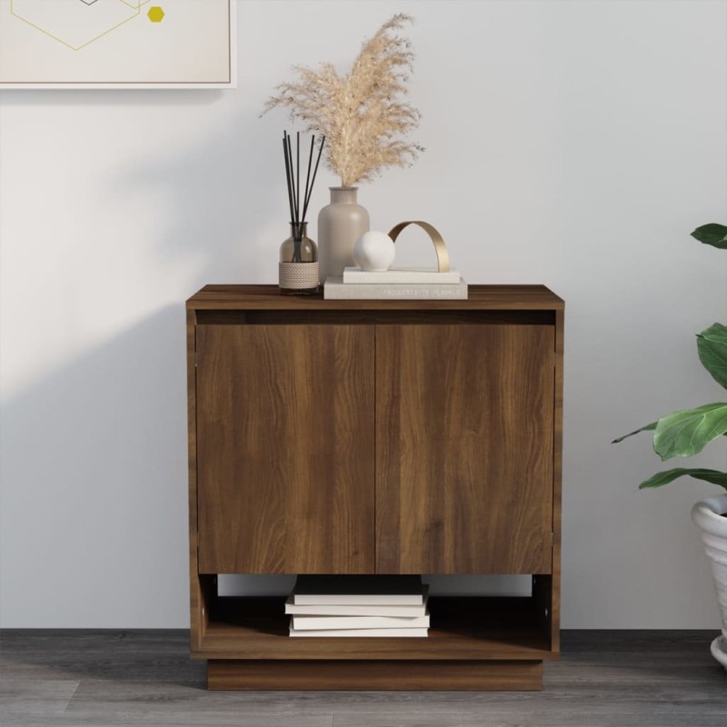 vidaXL Sideboard Braun Eichen-Optik 70x41x75 cm Holzwerkstoff vidaXL Sideboard Braun Eichen-Optik 70x41x75 cm Holzwerkstoff