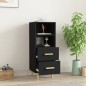vidaXL Sideboard Schwarz 34,5x34x90 cm Holzwerkstoff vidaXL Sideboard Schwarz 34,5x34x90 cm Holzwerkstoff