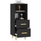 vidaXL Sideboard Schwarz 34,5x34x90 cm Holzwerkstoff vidaXL Sideboard Schwarz 34,5x34x90 cm Holzwerkstoff