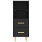vidaXL Sideboard Schwarz 34,5x34x90 cm Holzwerkstoff vidaXL Sideboard Schwarz 34,5x34x90 cm Holzwerkstoff