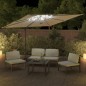 vidaXL LED-Ampelschirm Sandweiß 400x300 cm vidaXL LED-Ampelschirm Sandweiß 400x300 cm