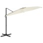 vidaXL LED-Ampelschirm Sandweiß 400x300 cm vidaXL LED-Ampelschirm Sandweiß 400x300 cm