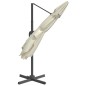 vidaXL LED-Ampelschirm Sandweiß 400x300 cm vidaXL LED-Ampelschirm Sandweiß 400x300 cm