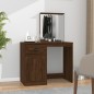 vidaXL Schminktisch mit Spiegel Braun Eichen-Optik 90x50x132,5 cm vidaXL Schminktisch mit Spiegel Braun Eichen-Optik 90x50x132,5 cm