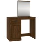vidaXL Schminktisch mit Spiegel Braun Eichen-Optik 90x50x132,5 cm vidaXL Schminktisch mit Spiegel Braun Eichen-Optik 90x50x132,5 cm