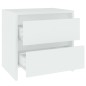 vidaXL Nachttische 2 Stk. Weiß 45x34,5x44,5 cm Holzwerkstoff vidaXL Nachttische 2 Stk. Weiß 45x34,5x44,5 cm Holzwerkstoff