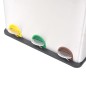vidaXL Recycling Treteimer Edelstahl 54 L vidaXL Recycling Treteimer Edelstahl 54 L