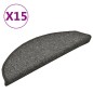 vidaXL Treppenmatten 15 Stk. Dunkelgrau 56x17x3 cm vidaXL Treppenmatten 15 Stk. Dunkelgrau 56x17x3 cm