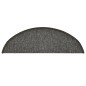 vidaXL Treppenmatten 15 Stk. Dunkelgrau 56x17x3 cm vidaXL Treppenmatten 15 Stk. Dunkelgrau 56x17x3 cm
