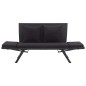 Gartenbank mit Auflagen 176 cm Schwarz Poly Rattan Gartenbank mit Auflagen 176 cm Schwarz Poly Rattan