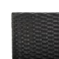Gartenbank mit Auflagen 176 cm Schwarz Poly Rattan Gartenbank mit Auflagen 176 cm Schwarz Poly Rattan