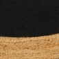 vidaXL Teppich Geflochten Schwarz & Natur 90 cm Jute & Baumwolle Rund vidaXL Teppich Geflochten Schwarz & Natur 90 cm Jute & Baumwolle Rund