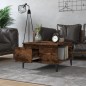 vidaXL Couchtisch Räuchereiche 55x55x36,5 cm Holzwerkstoff vidaXL Couchtisch Räuchereiche 55x55x36,5 cm Holzwerkstoff