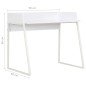 vidaXL Schreibtisch Weiß 90x60x88 cm vidaXL Schreibtisch Weiß 90x60x88 cm