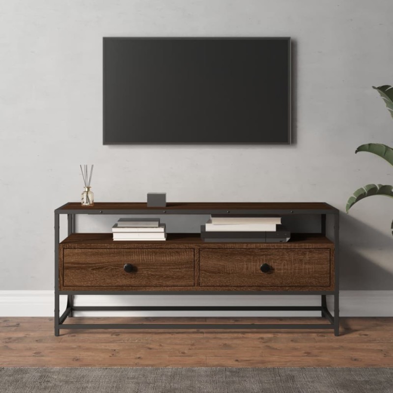 vidaXL TV-Schrank Braun Eichen-Optik 100x35x45 cm Holzwerkstoff vidaXL TV-Schrank Braun Eichen-Optik 100x35x45 cm Holzwerkstoff