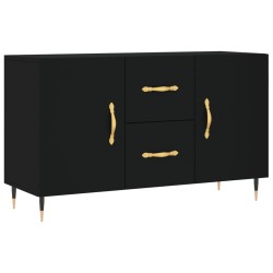 vidaXL Sideboard Schwarz 100x36x60 cm Holzwerkstoff