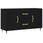 vidaXL Sideboard Schwarz 100x36x60 cm Holzwerkstoff vidaXL Sideboard Schwarz 100x36x60 cm Holzwerkstoff