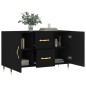 vidaXL Sideboard Schwarz 100x36x60 cm Holzwerkstoff vidaXL Sideboard Schwarz 100x36x60 cm Holzwerkstoff