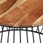 vidaXL Couchtisch Ø68 cm Massivholz Akazie vidaXL Couchtisch Ø68 cm Massivholz Akazie