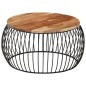 vidaXL Couchtisch Ø68 cm Massivholz Akazie vidaXL Couchtisch Ø68 cm Massivholz Akazie