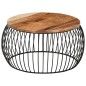 vidaXL Couchtisch Ø68 cm Massivholz Akazie vidaXL Couchtisch Ø68 cm Massivholz Akazie